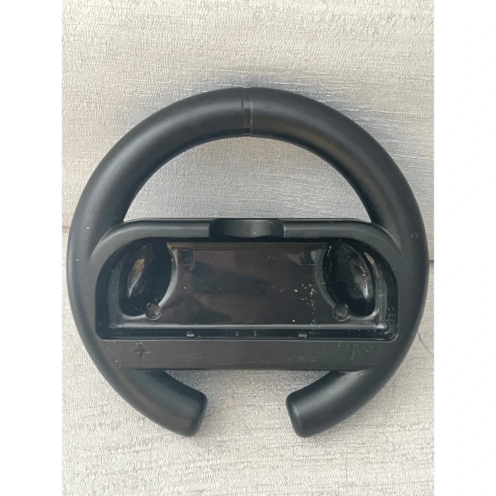 Nintendo Switch Joy-Con Racing Wheel Controller Attachment Black Steering Wheel